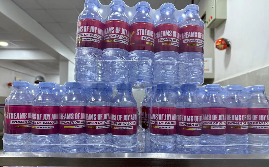 A pack of Brim custom-branded bottled water from the current range.